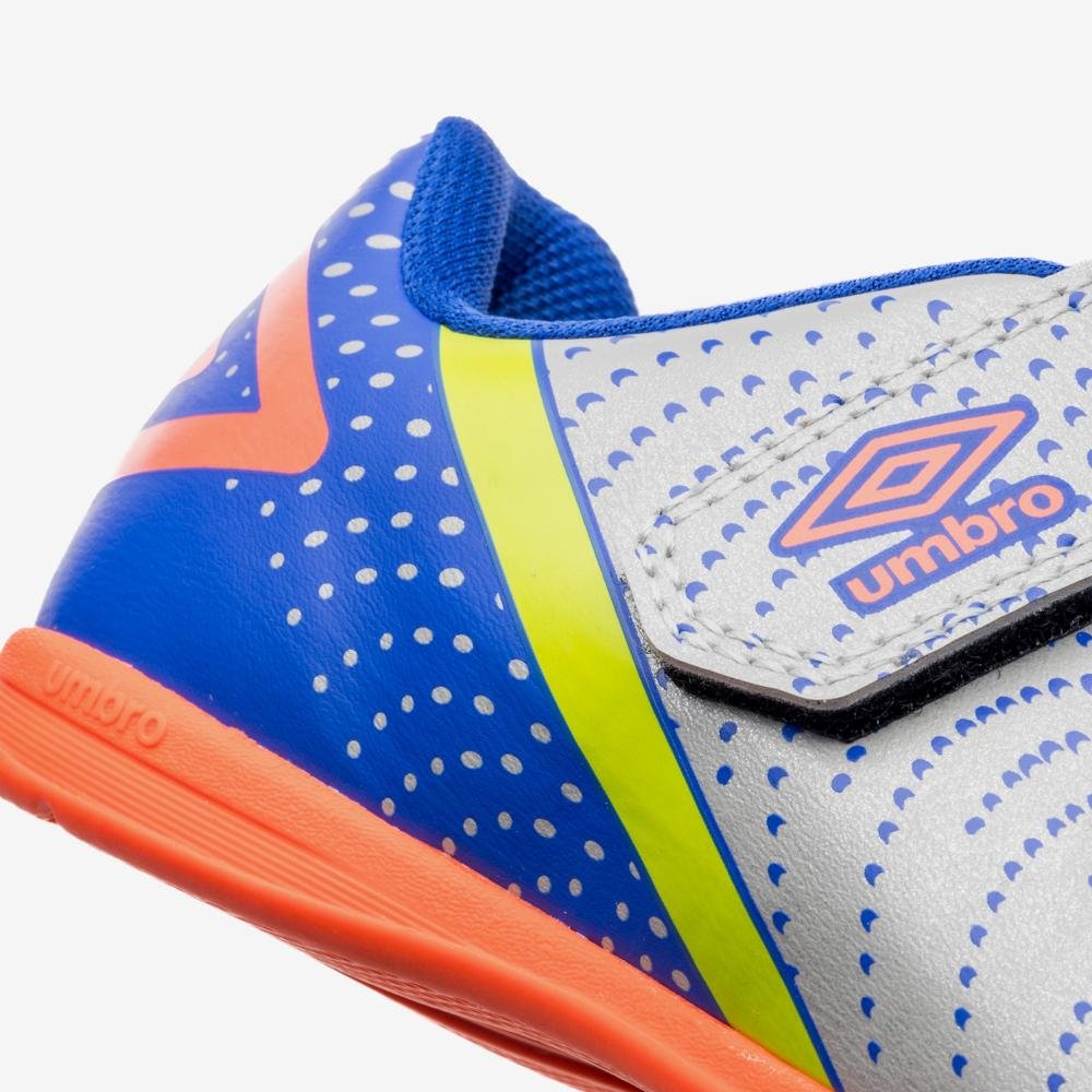 Chuteira Futsal Umbro Flip Kids Azul/Cinza 7