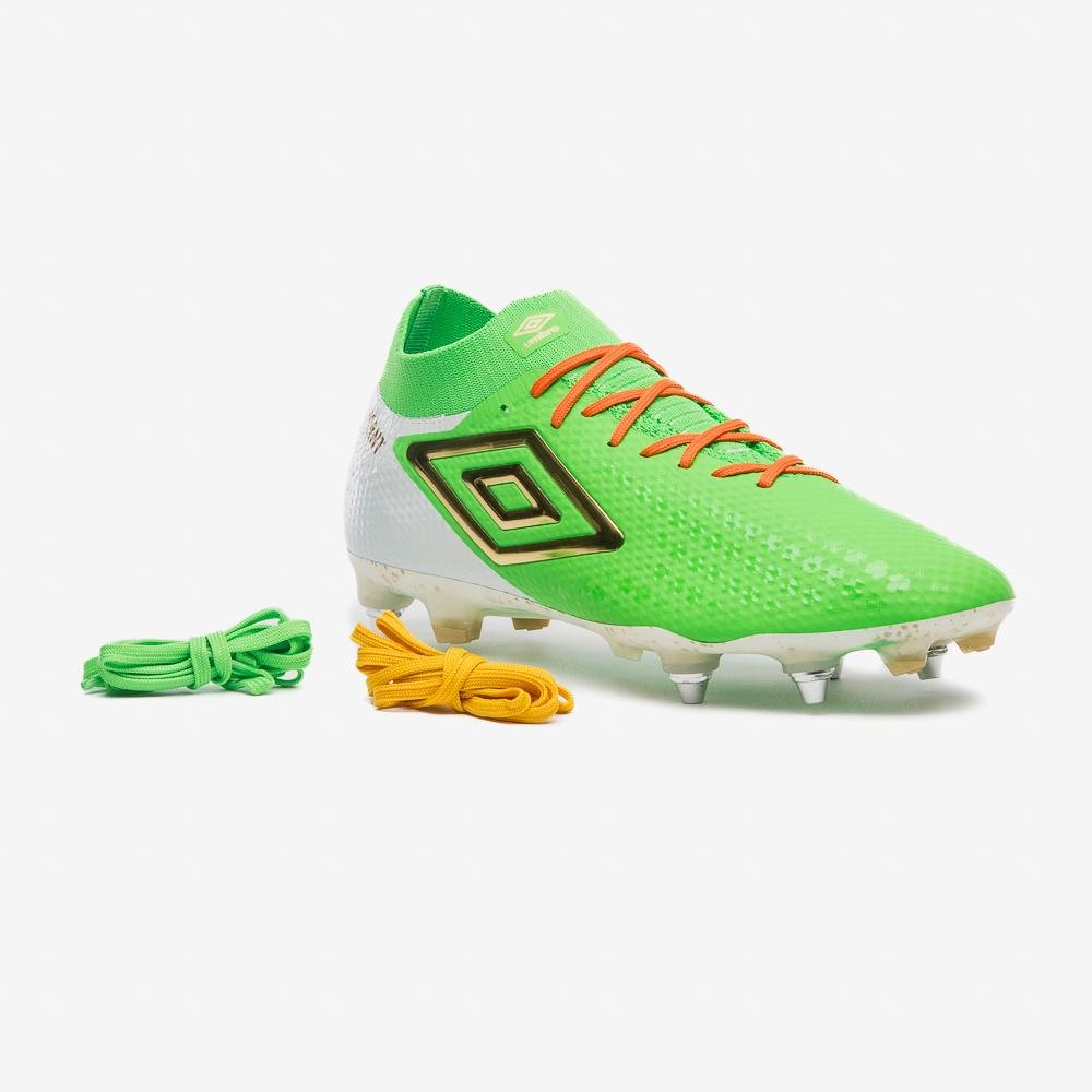 Chuteira Campo Umbro Adamant Top Speed Pro Sg Stp Verde 10
