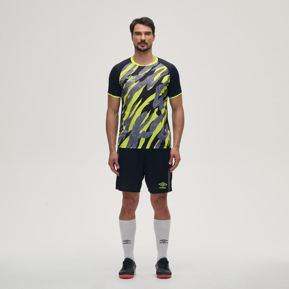 Camisa Masculina Umbro Artillery Preto/Verde 5