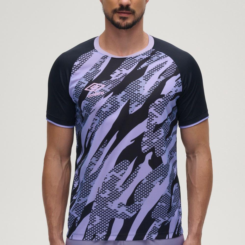 Camisa Masculina Umbro Artillery Preto/Roxo 2