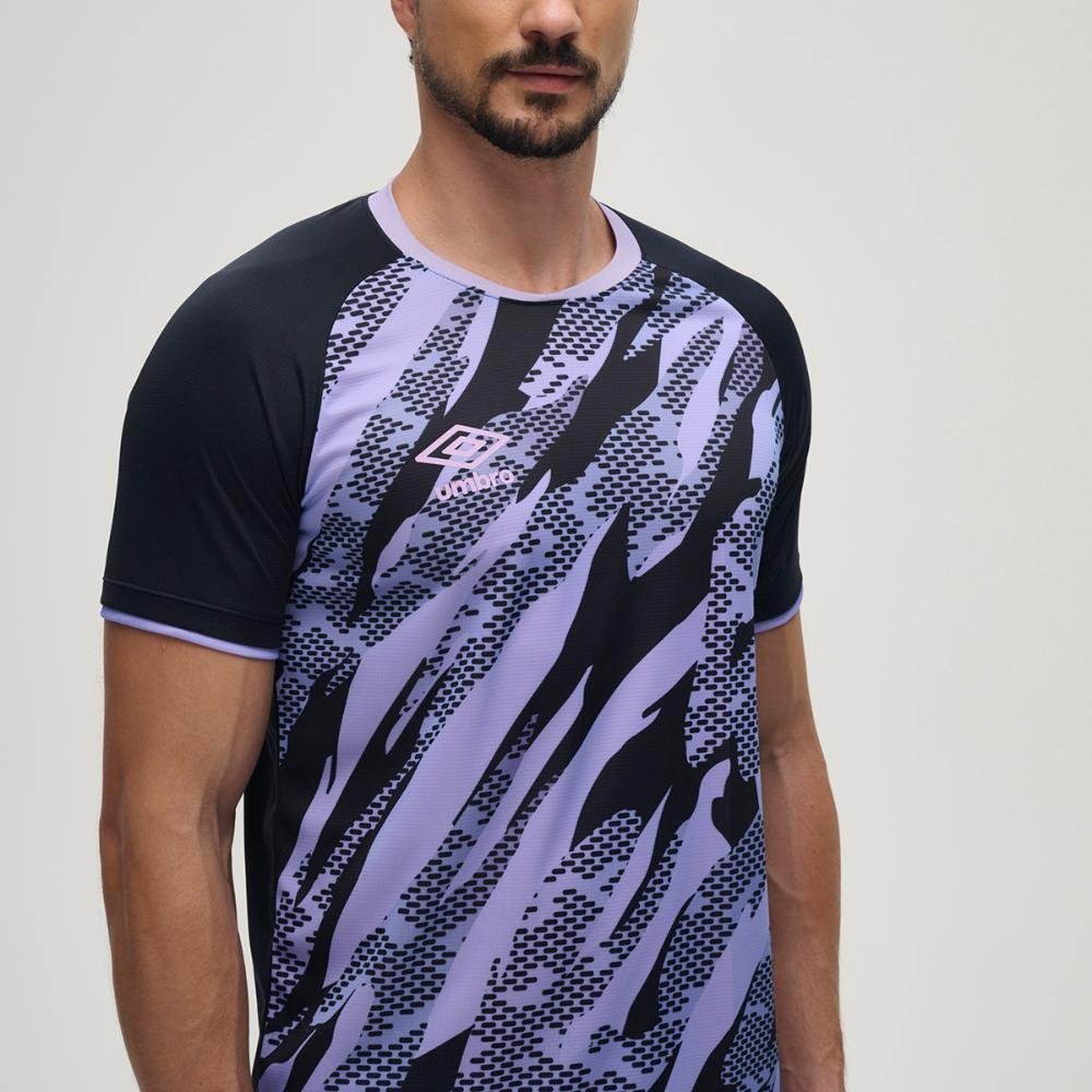 Camisa Masculina Umbro Artillery Preto/Roxo 3