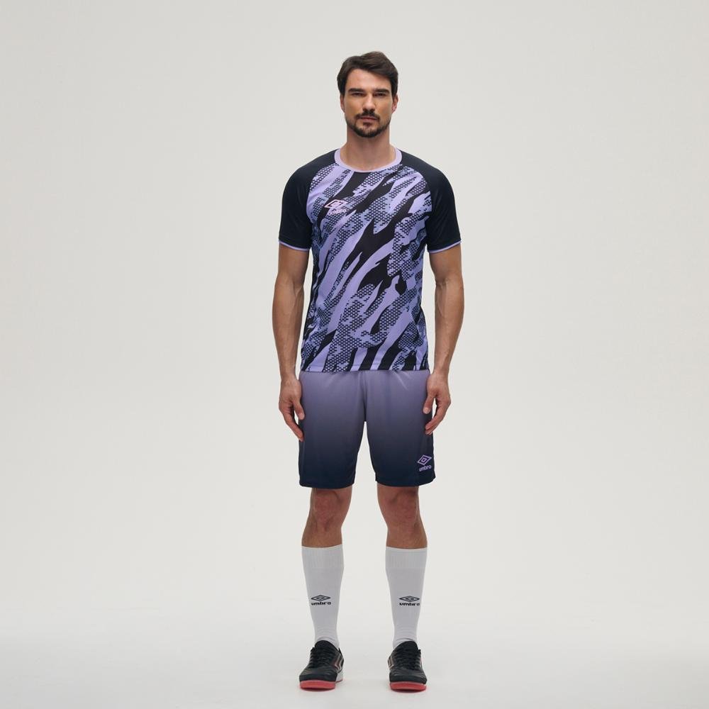 Camisa Masculina Umbro Artillery Preto/Roxo 5