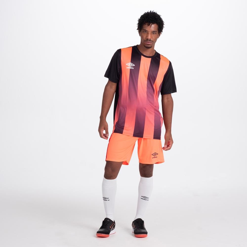 Camisa Masculina Umbro Gridlines Laranja 4