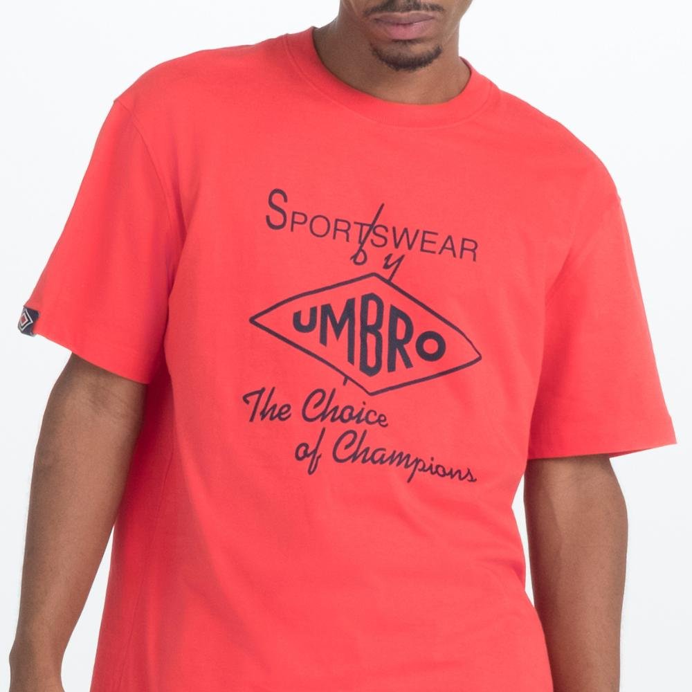 Camiseta Masculina Umbro Club Fan Vermelho 2