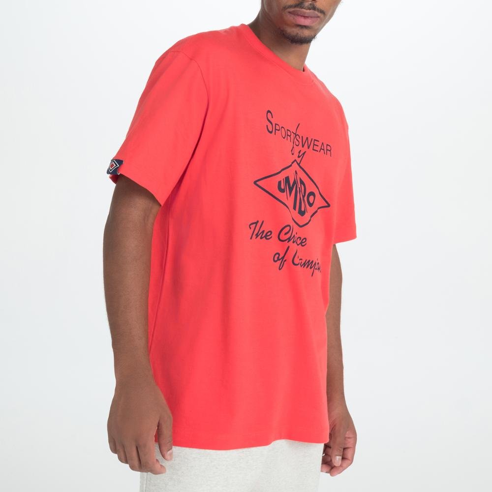 Camiseta Masculina Umbro Club Fan Vermelho 3