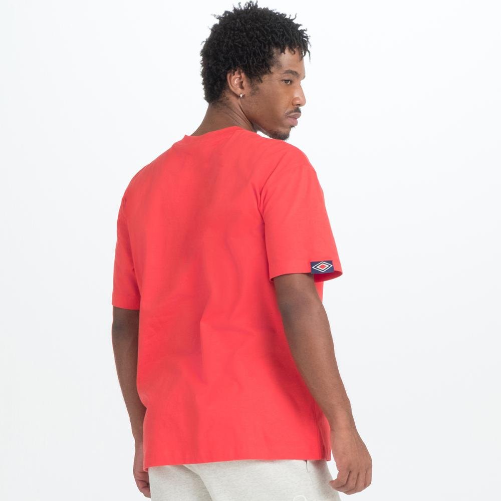 Camiseta Masculina Umbro Club Fan Vermelho 4