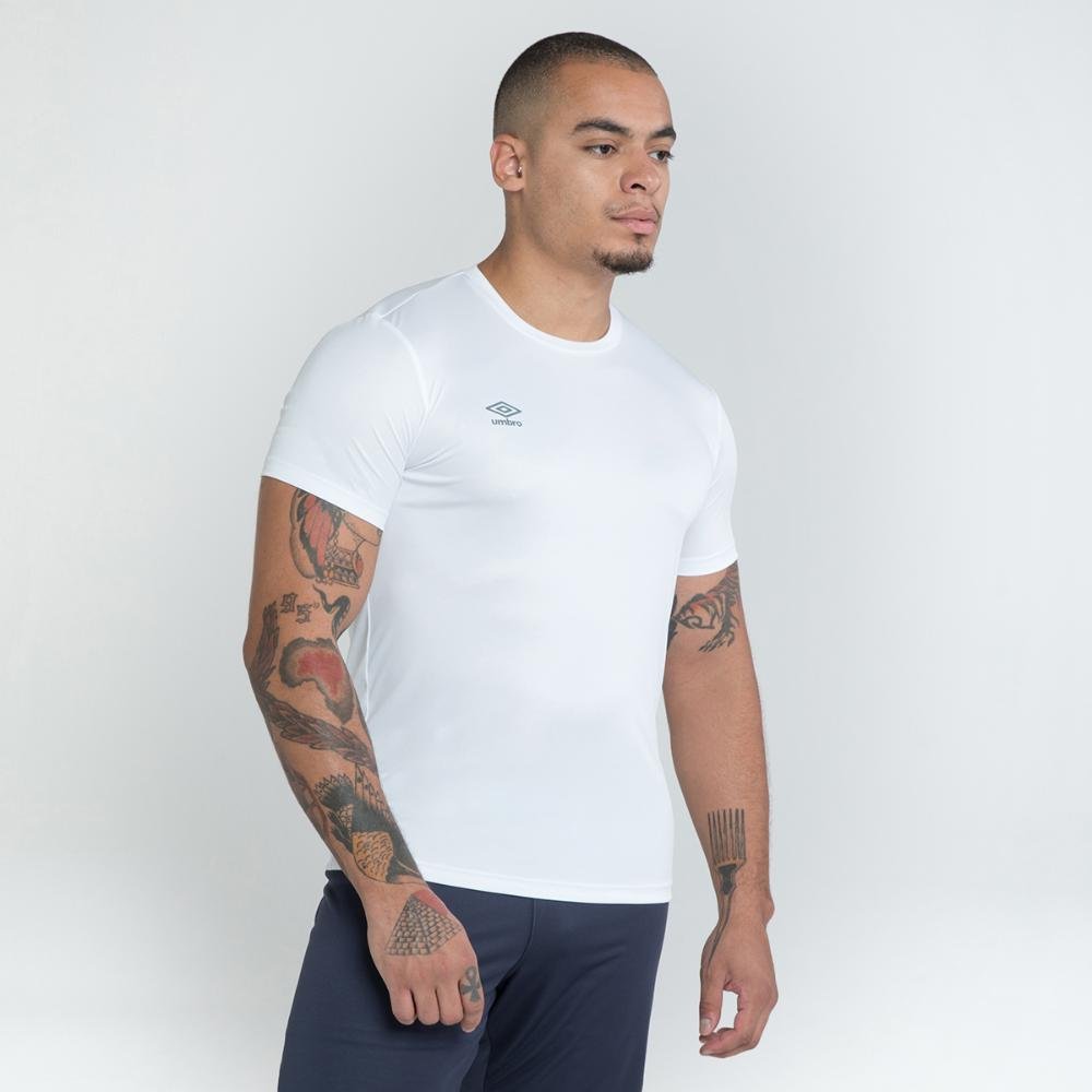 Camisa Masculina Umbro Basic Uv Branco 3