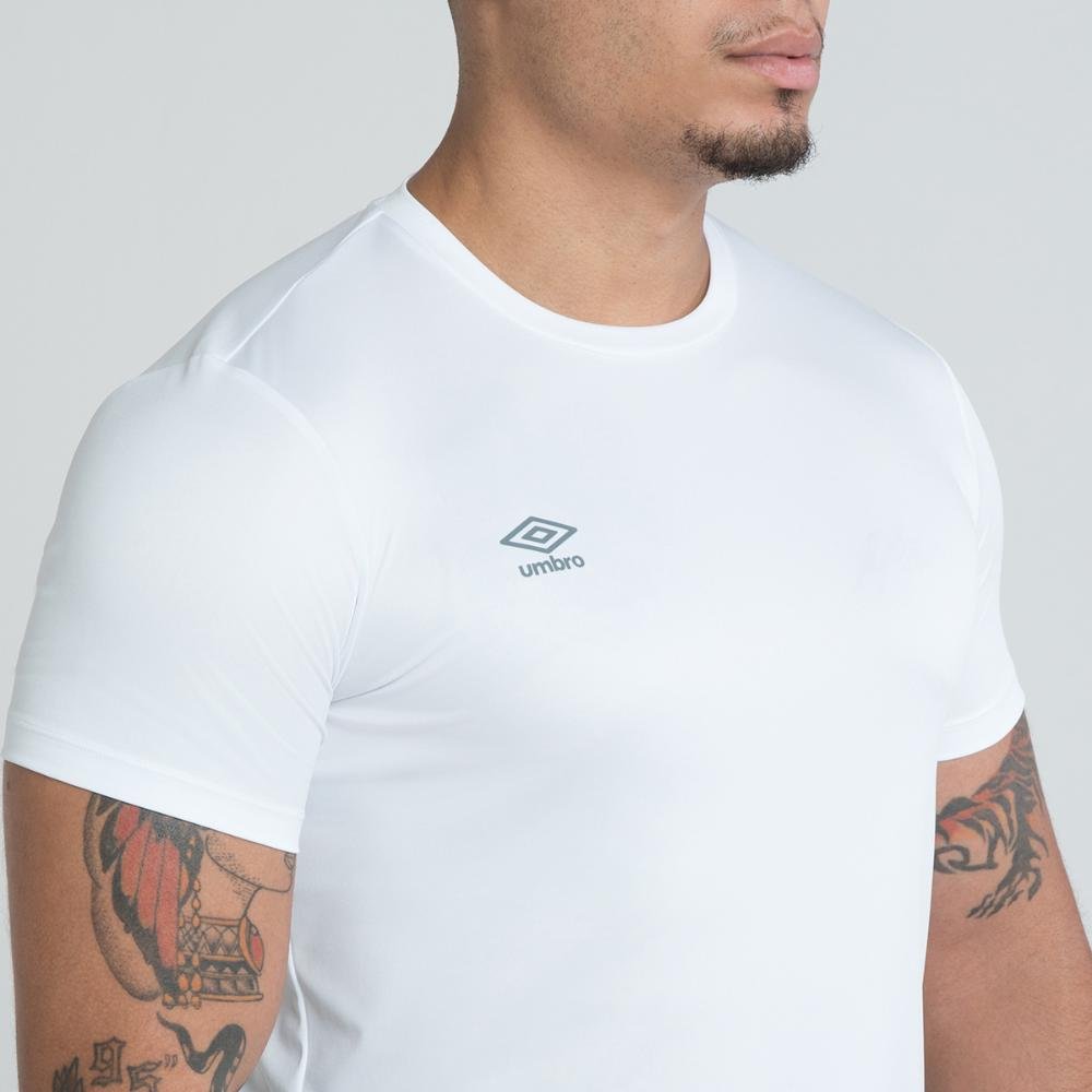 Camisa Masculina Umbro Basic Uv Branco 4