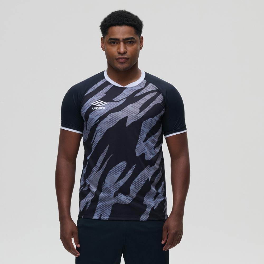 Camisa Masculina Umbro Artillery Preto/Cinza 1
