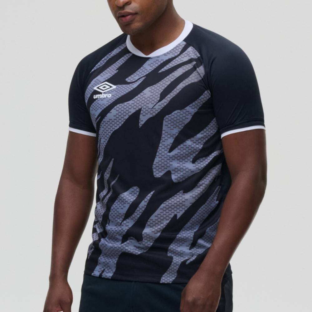 Camisa Masculina Umbro Artillery Preto/Cinza 2