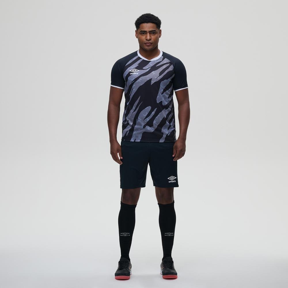 Camisa Masculina Umbro Artillery Preto/Cinza 3