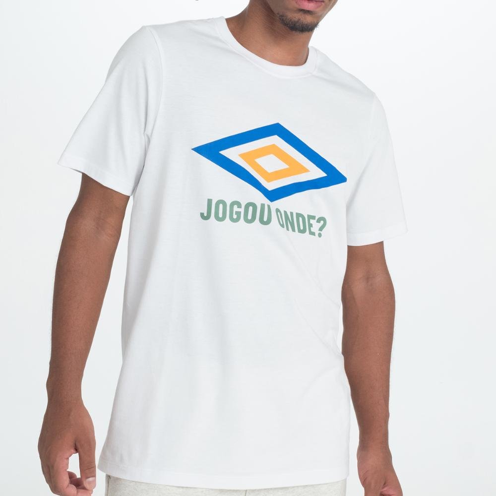 Camiseta Masculina Umbro Club Fan Branco 2