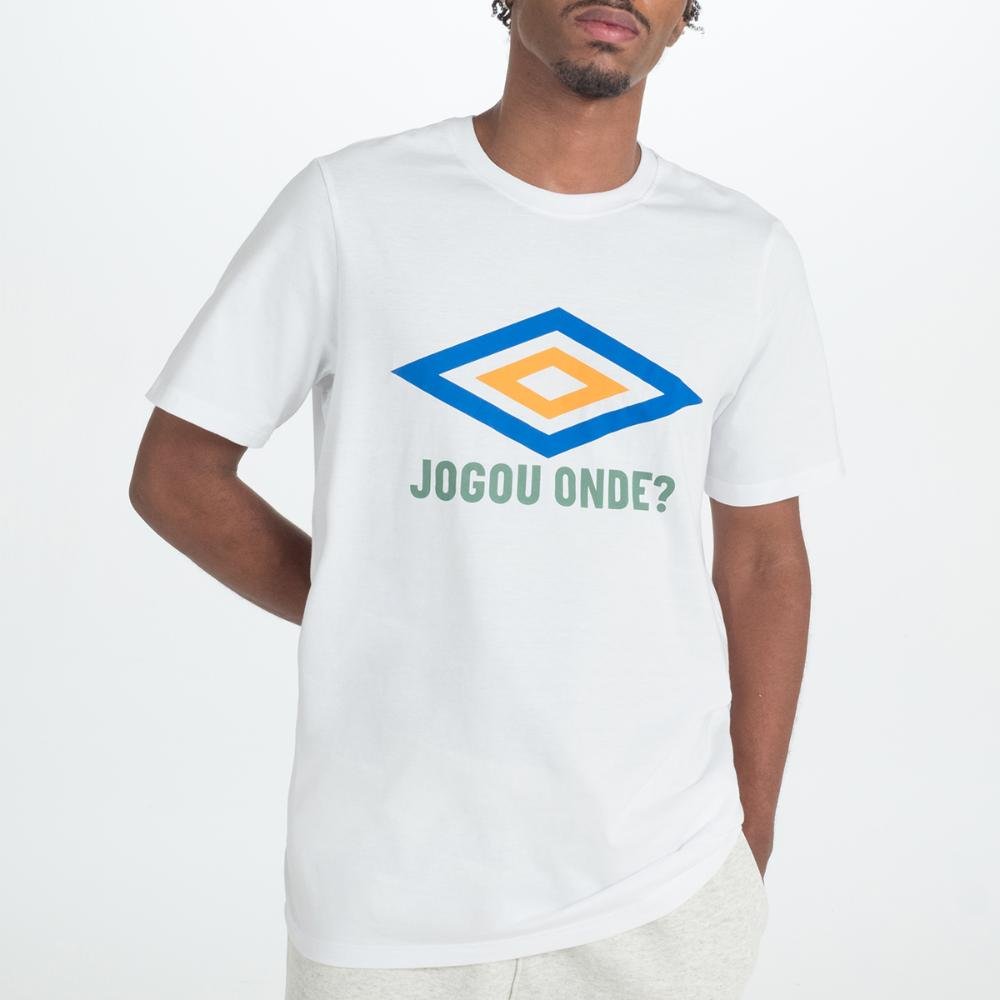 Camiseta Masculina Umbro Club Fan Branco 3