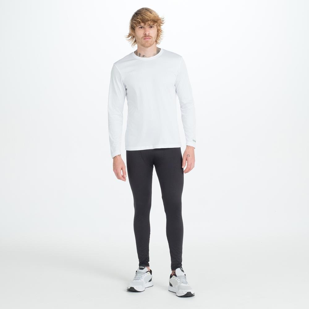 Camisa Ml Masculina Umbro Basic Uv Branco 6