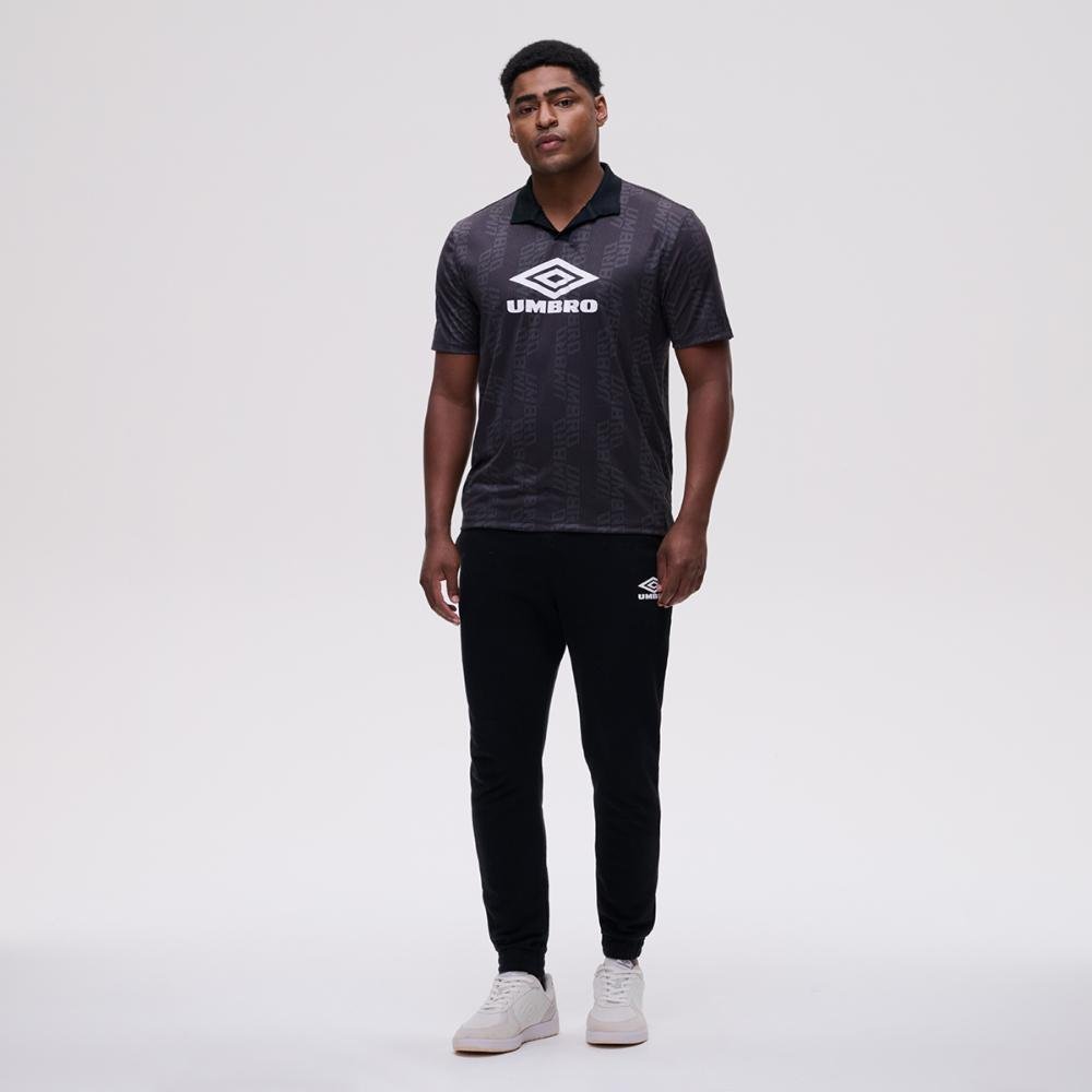 Pólo Masculina Umbro Football Personality Preto 5