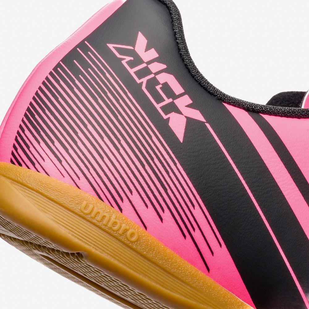 Chuteira Futsal Umbro Kick Jr Rosa 7