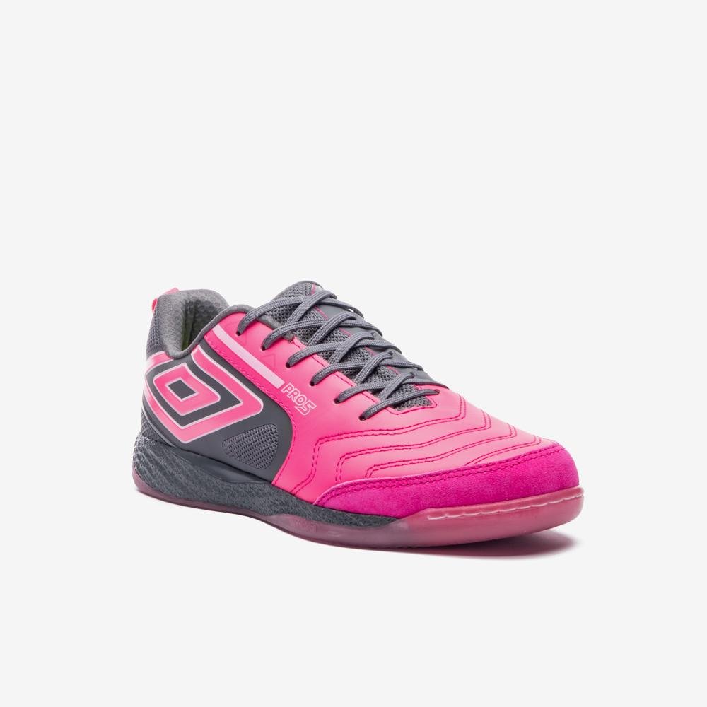 Chuteira Futsal Umbro Pro 5 Bump Rosa 3
