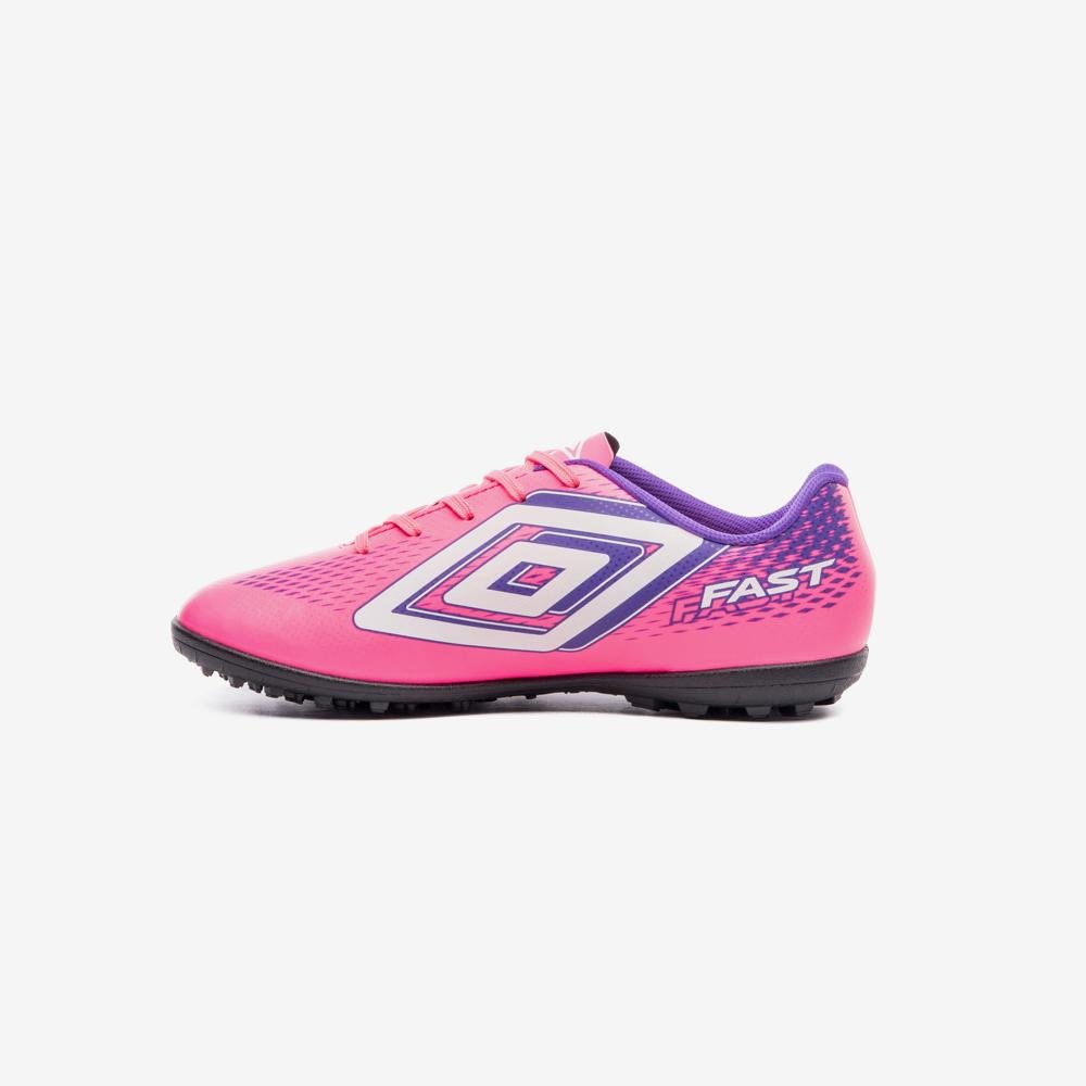 Chuteira Society Umbro Fast II Jr Rosa 2