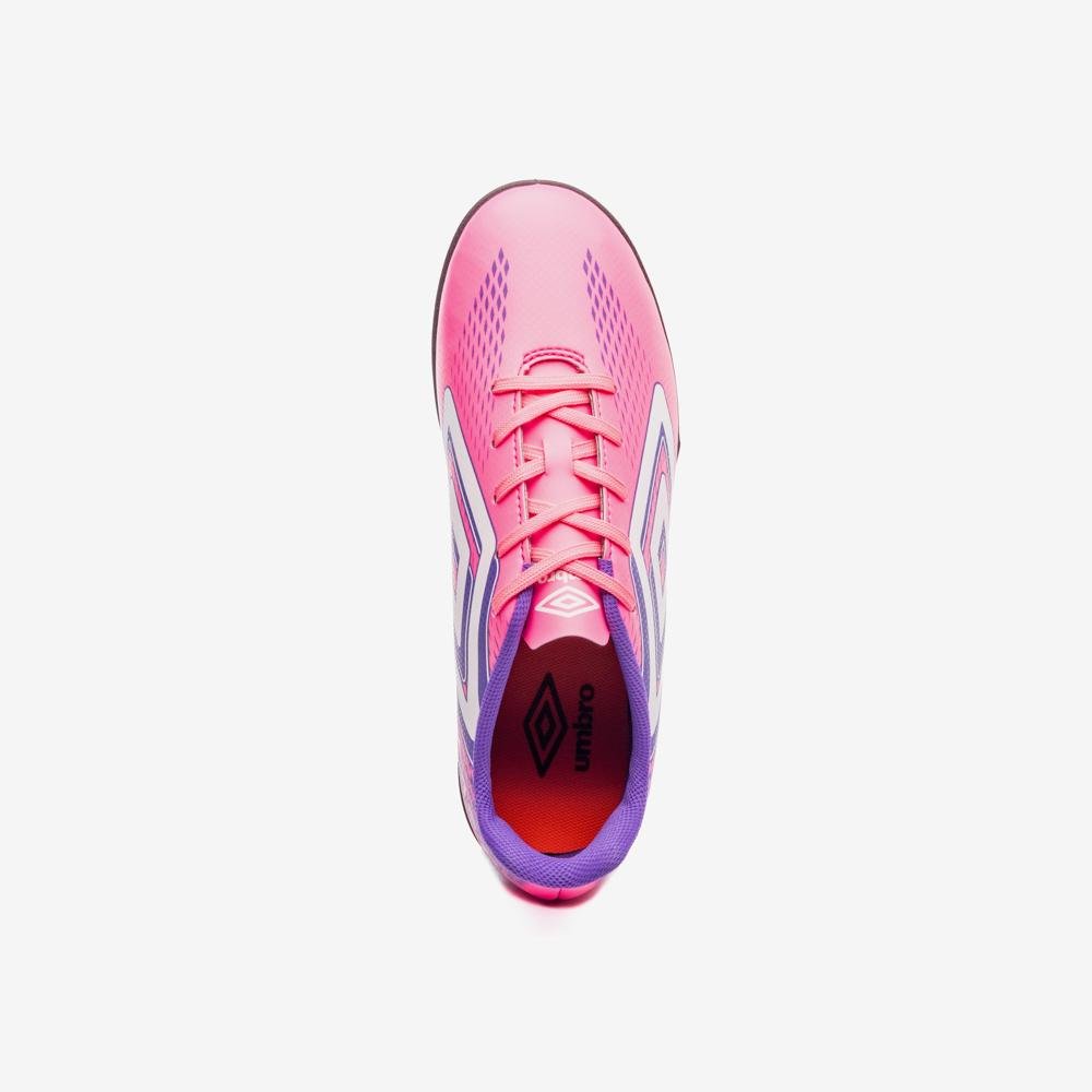 Chuteira Society Umbro Fast II Jr Rosa 4