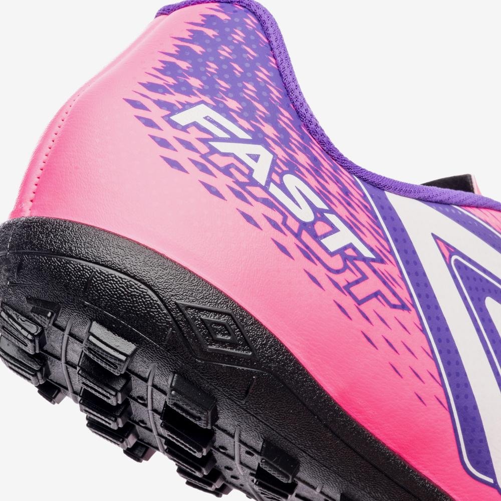 Chuteira Society Umbro Fast II Jr Rosa 7