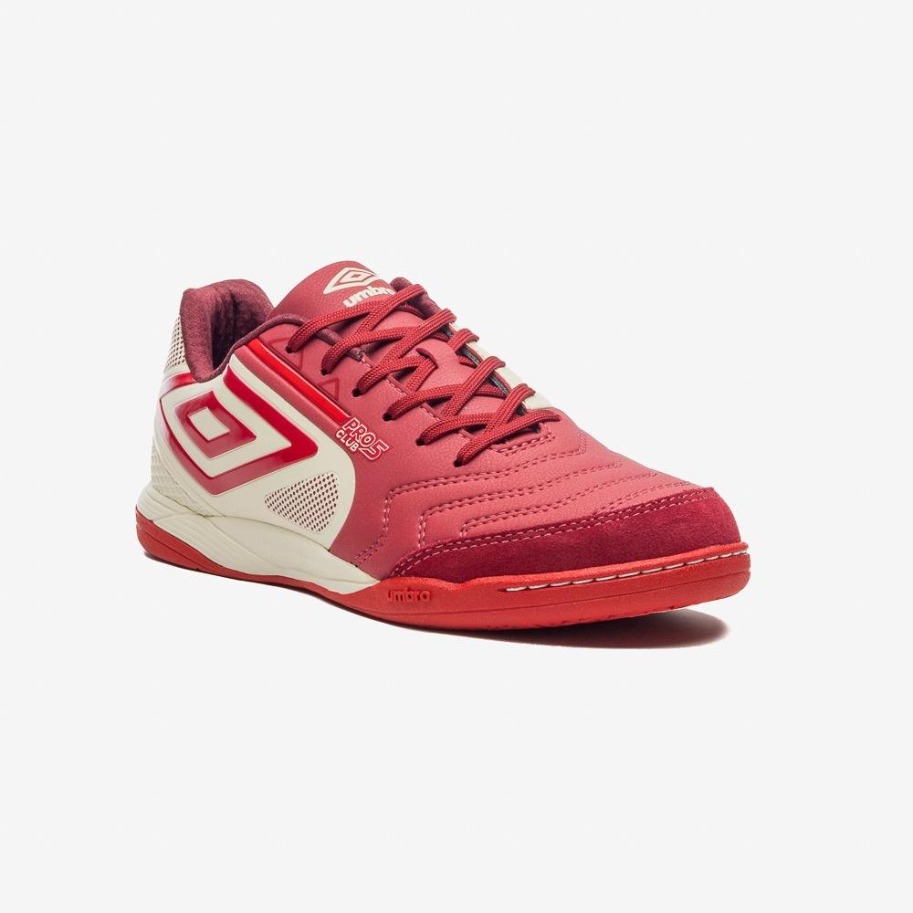 Chuteira Futsal Umbro Pro 5 Bump Club Vermelho 3