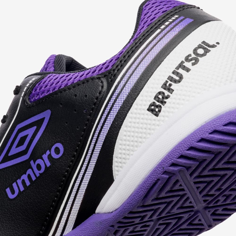 Chuteira Futsal Umbro Furious Preto/Roxo 9