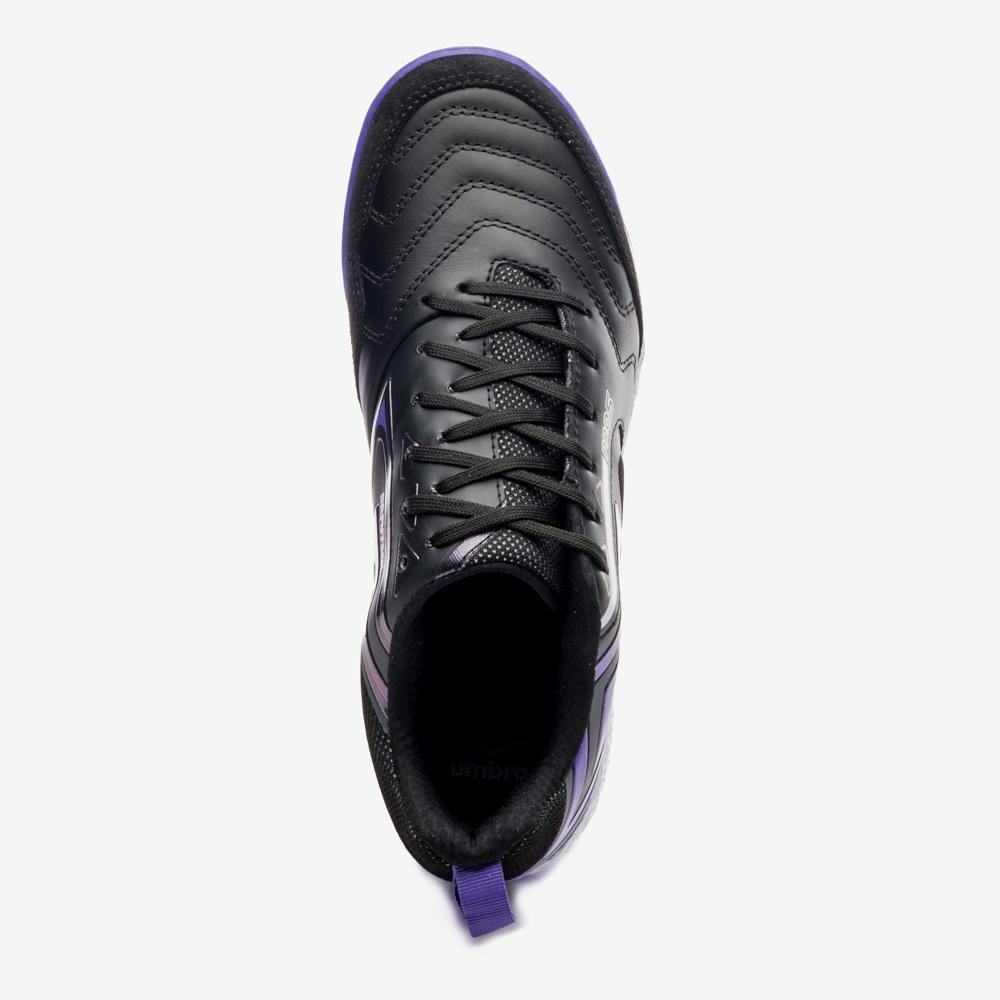 Chuteira Futsal Umbro Pro 5 Bump Preto/Roxo 4