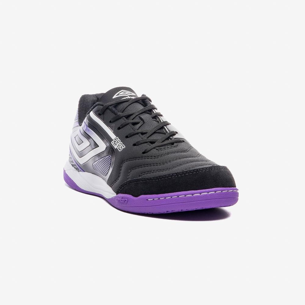 Chuteira Futsal Umbro Pro 5 Bump Club Preto/Roxo 3
