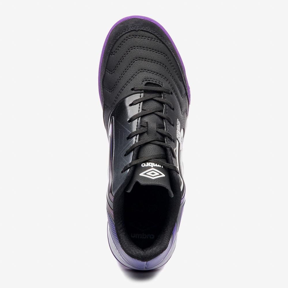 Chuteira Futsal Umbro Pro 5 Bump Club Preto/Roxo 4