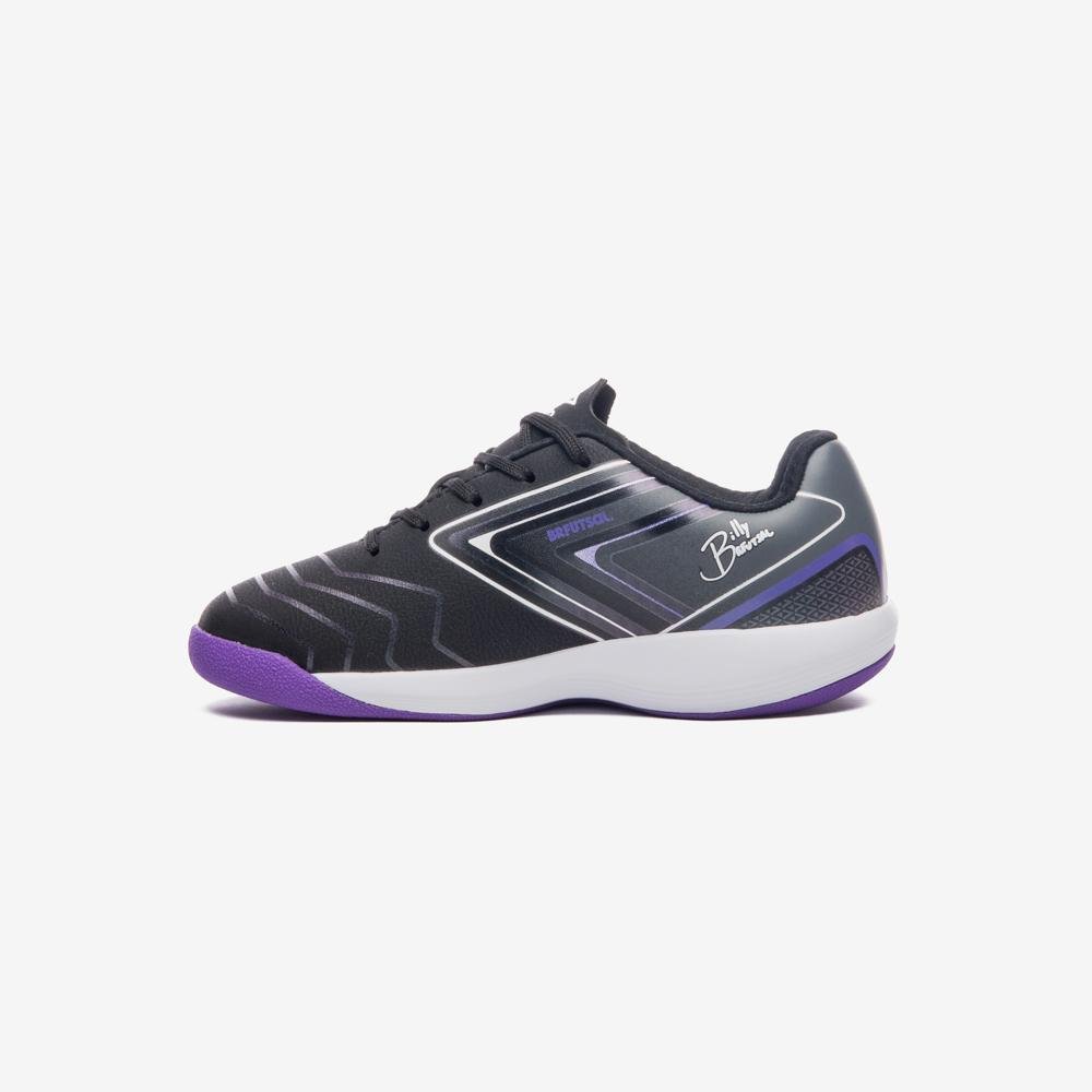 Chuteira Futsal Umbro Pro 5 Jr Preto/Roxo 2