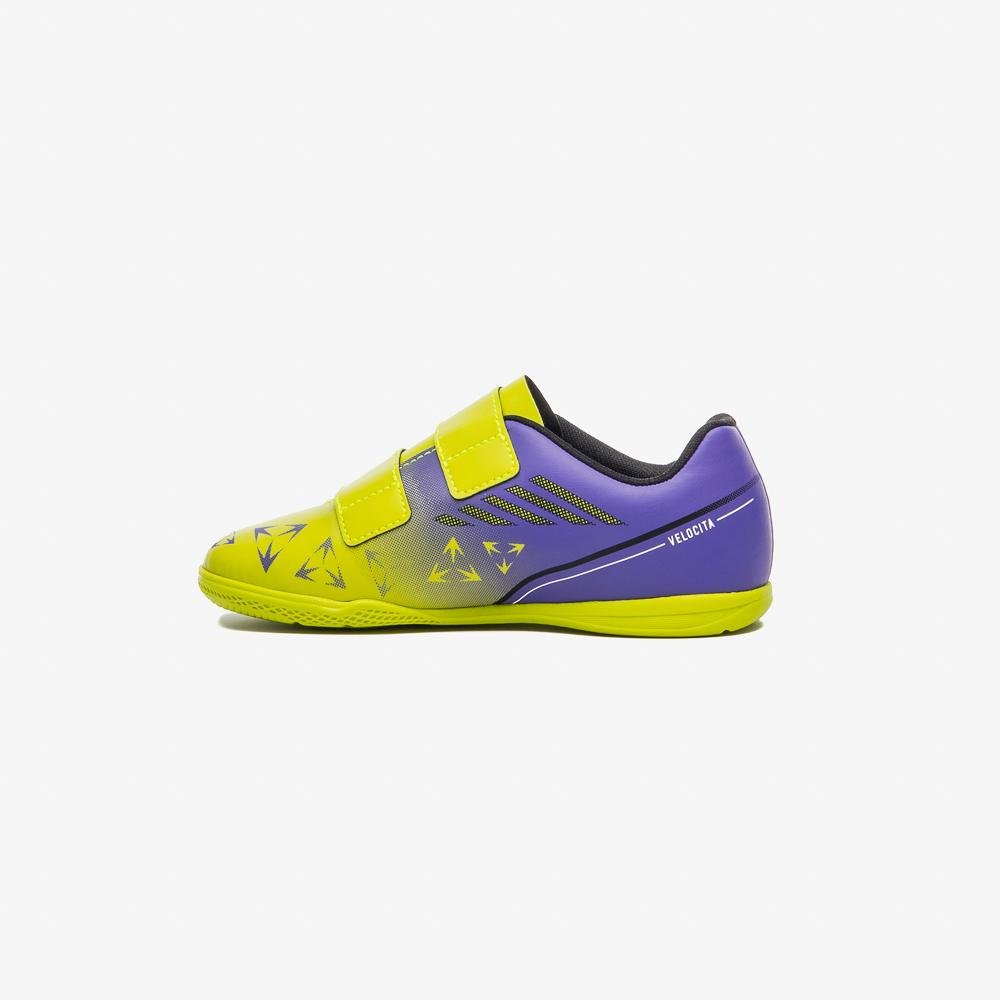 Chuteira Futsal Umbro Velocita Kids Roxo/Amarelo 2
