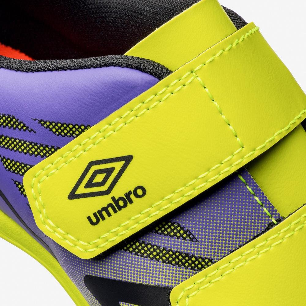 Chuteira Futsal Umbro Velocita Kids Roxo/Amarelo 7