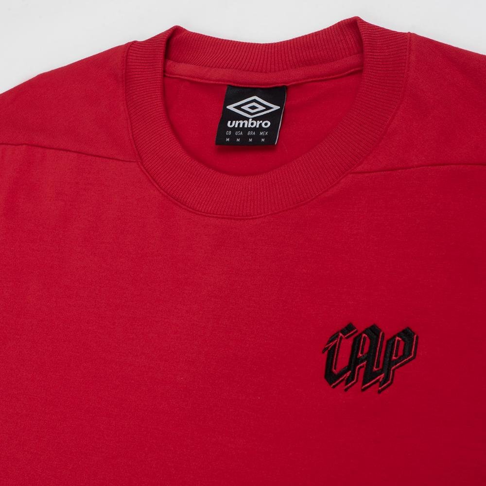 Camiseta Masculina Umbro Cap Concentração 2026 Vermelho 3