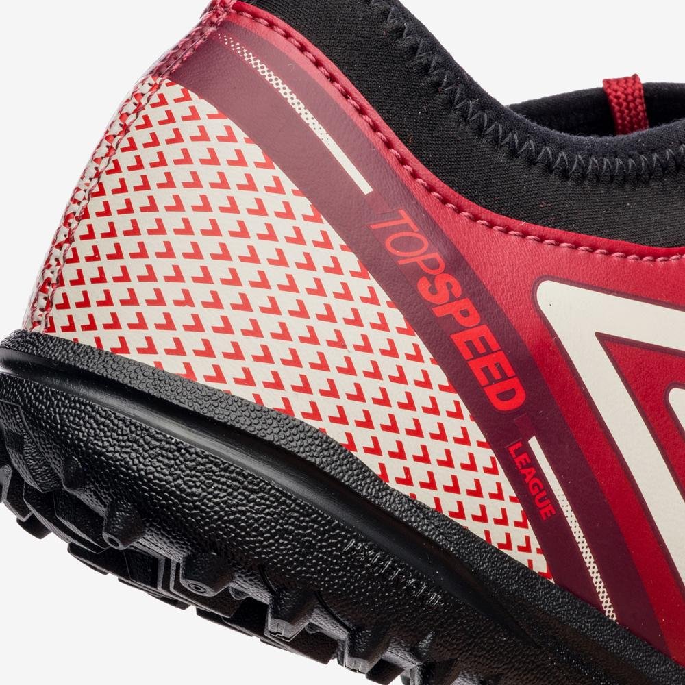 Chuteira Society Umbro Top Speed League Vermelho 8