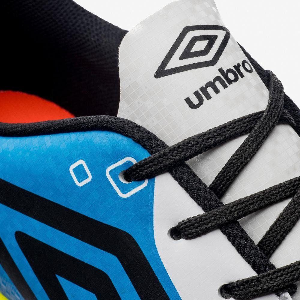 Chuteira Futsal Umbro Techno Ii Branco/Azul 8