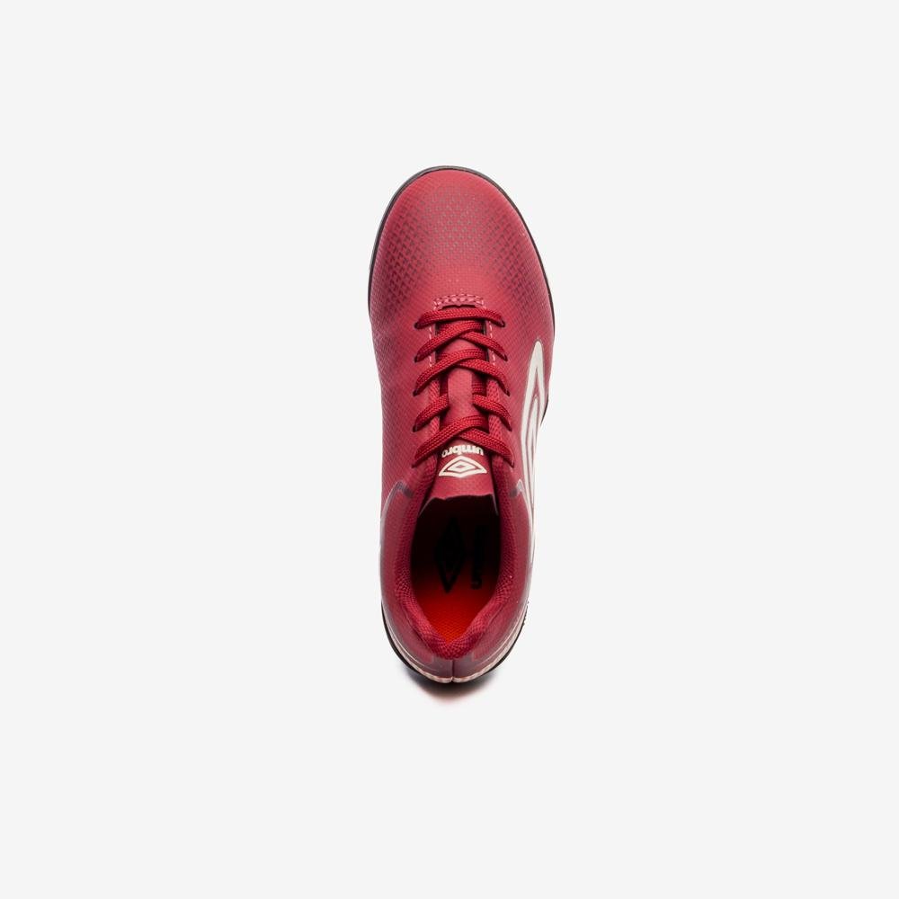 Chuteira Society Umbro Adamant Top Speed Jr Vermelho 4