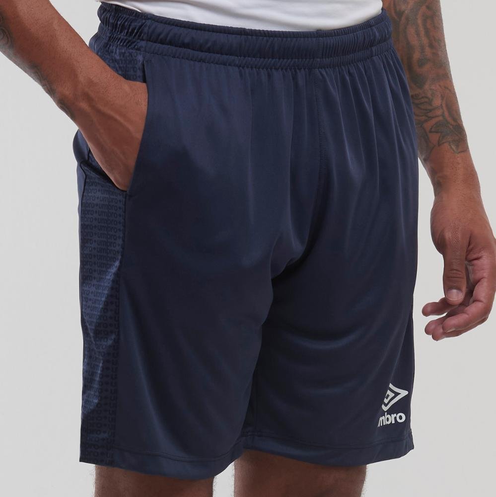 Calção Masculino Umbro Maximum Diamond C/ Bolso Azul Marinho 3