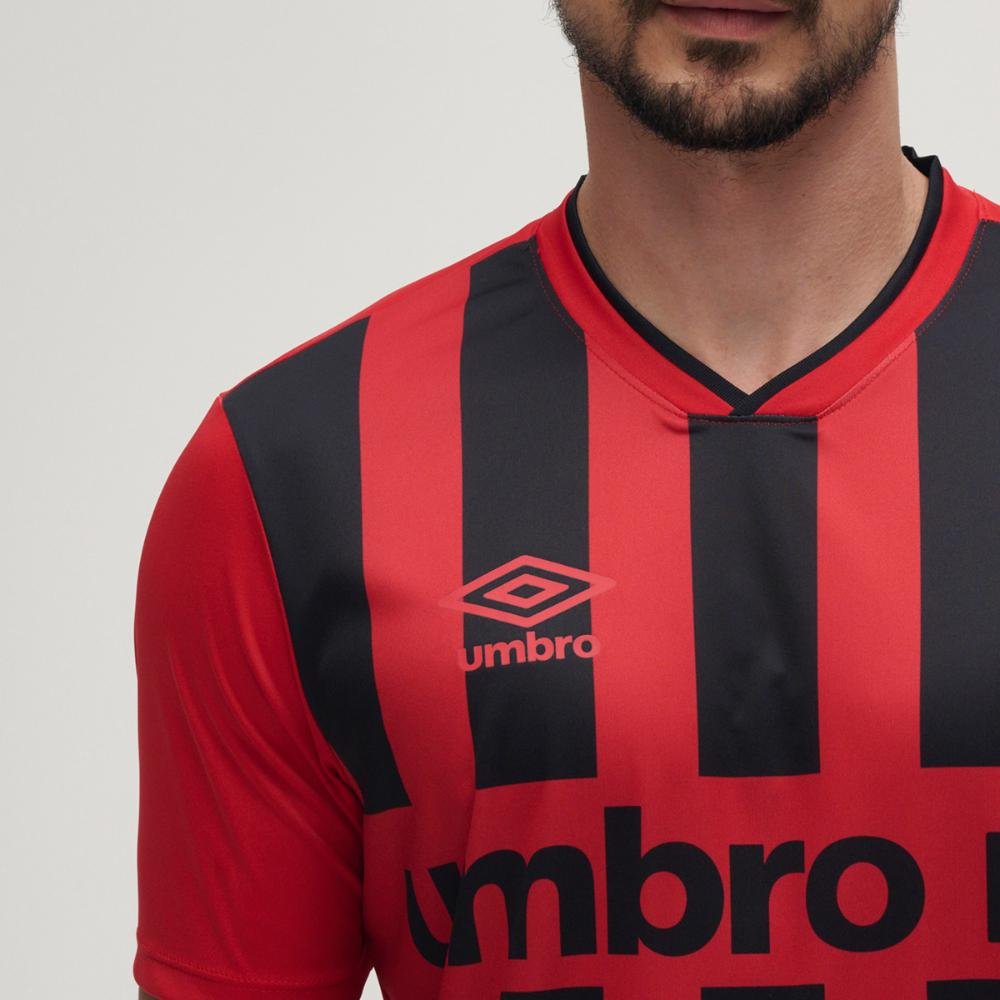 Camisa Masculina Umbro Sponsor Vermelho/Preto 3