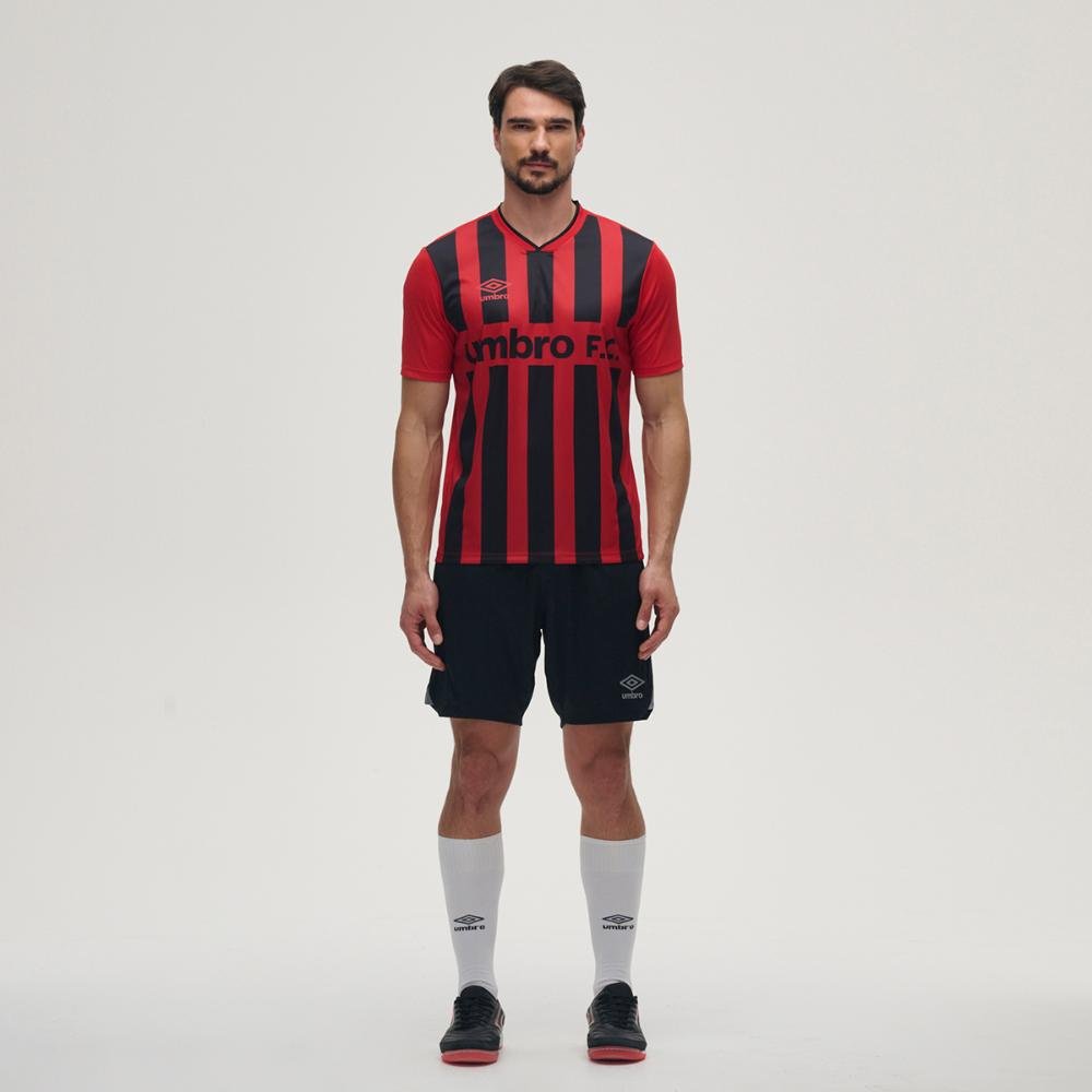 Camisa Masculina Umbro Sponsor Vermelho/Preto 5