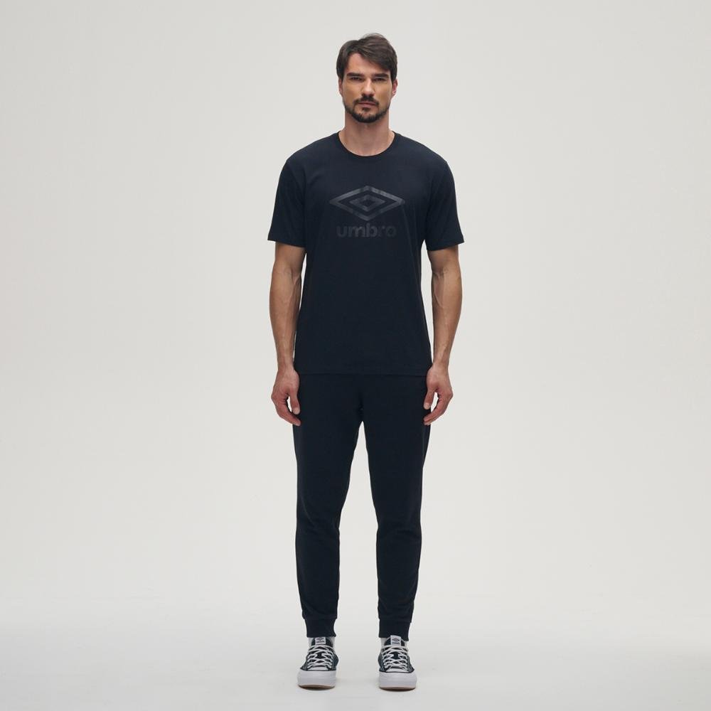 Camiseta Masculina Umbro Essential Comfy Preto 5