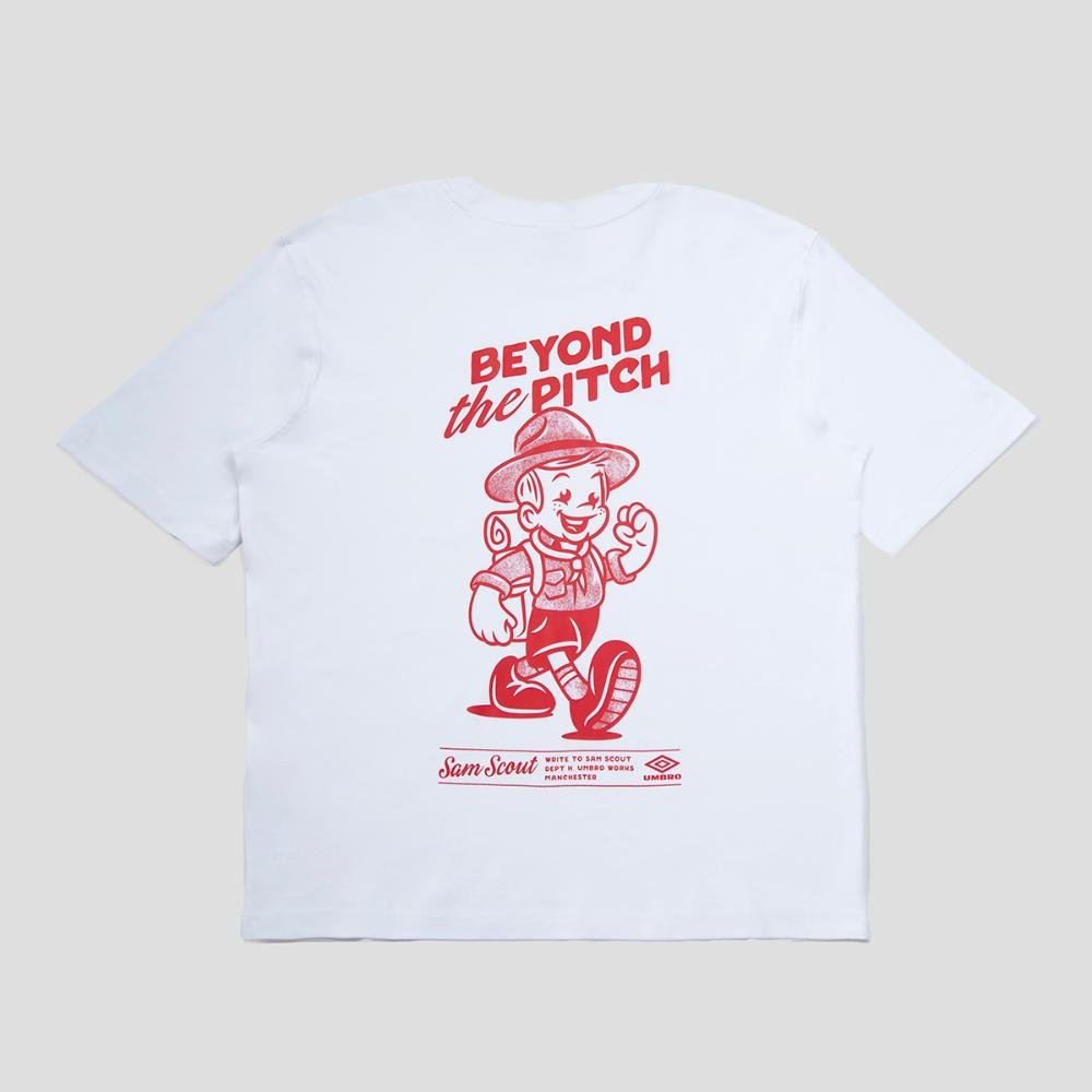 Camiseta Masculina Umbro Sam Scout Graphic Branco 2