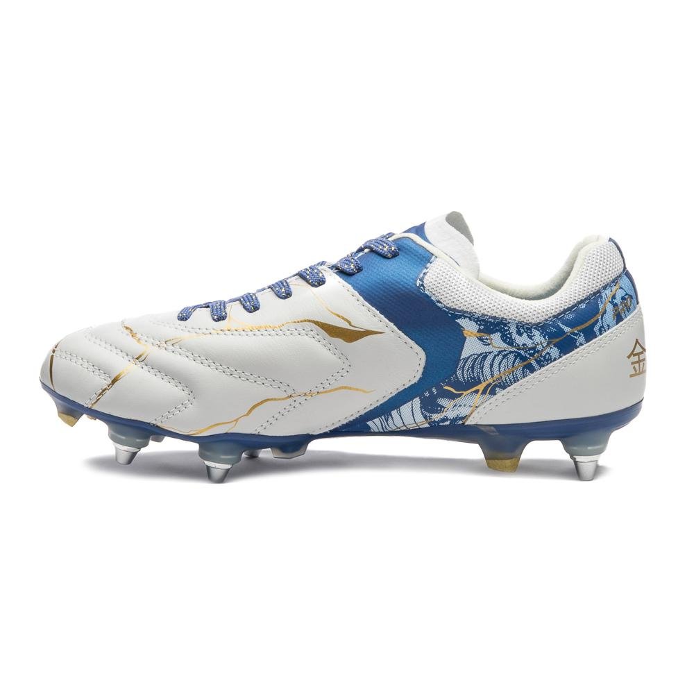 Chuteira Campo Umbro Ada Master Class Pro Sg Kintsugi Branco/Azul 2
