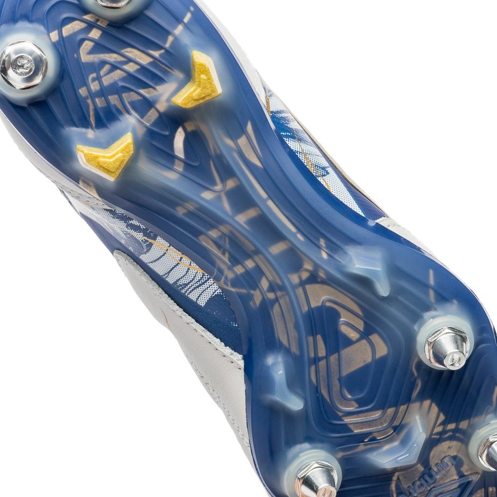 Chuteira Campo Umbro Ada Master Class Pro Sg Kintsugi Branco/Azul 8