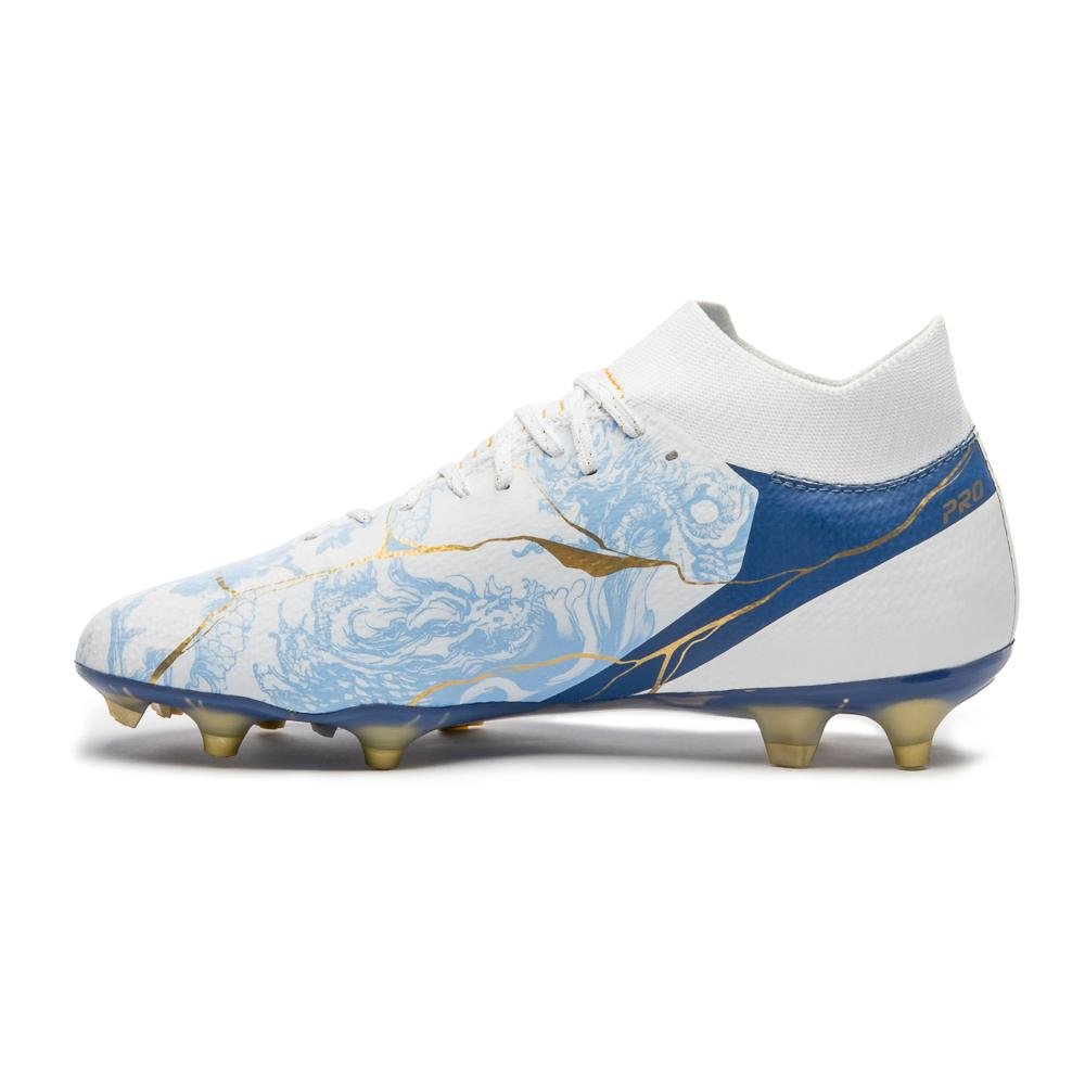 Chuteira Campo Umbro Adamant Top Speed Pro Kintsugi Branco/Azul 2