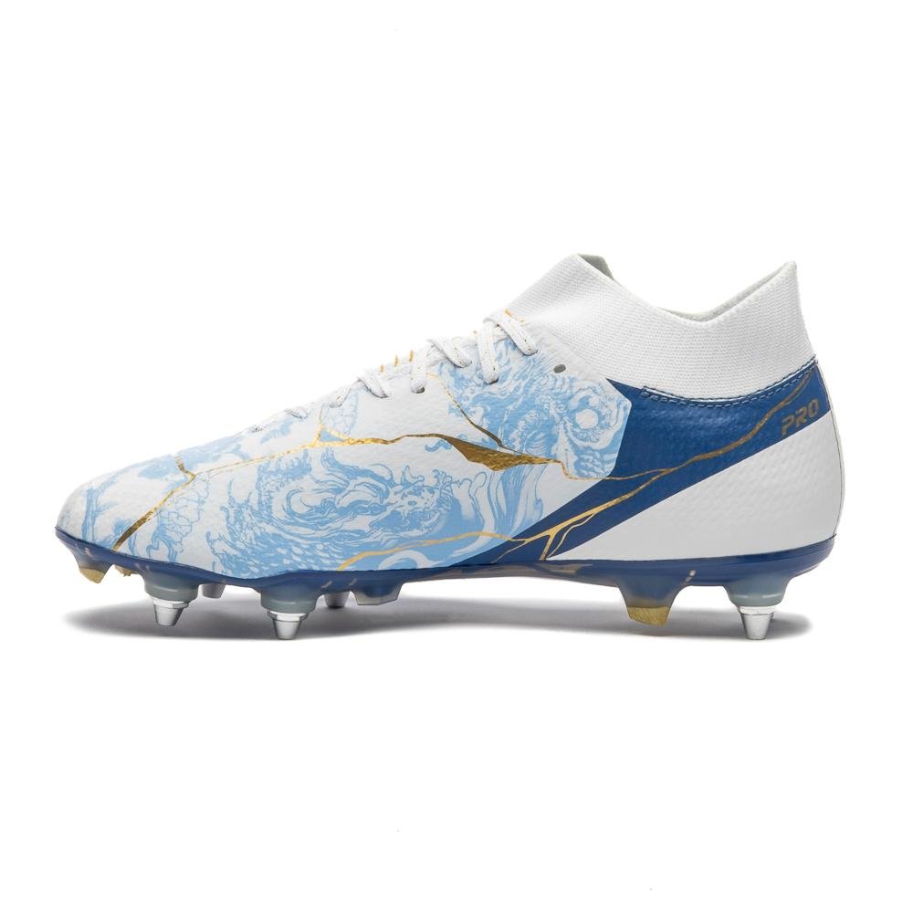 Chuteira Campo Umbro Adamant Top Speed Pro Sg Kintsugi Branco/Azul 2