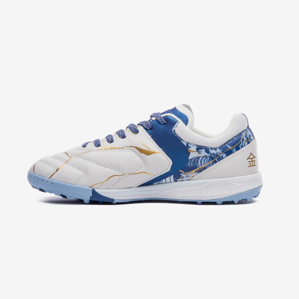 Chuteira Society Umbro Ada Master Class Pro Bump Kintsugi Branco/Azul 2