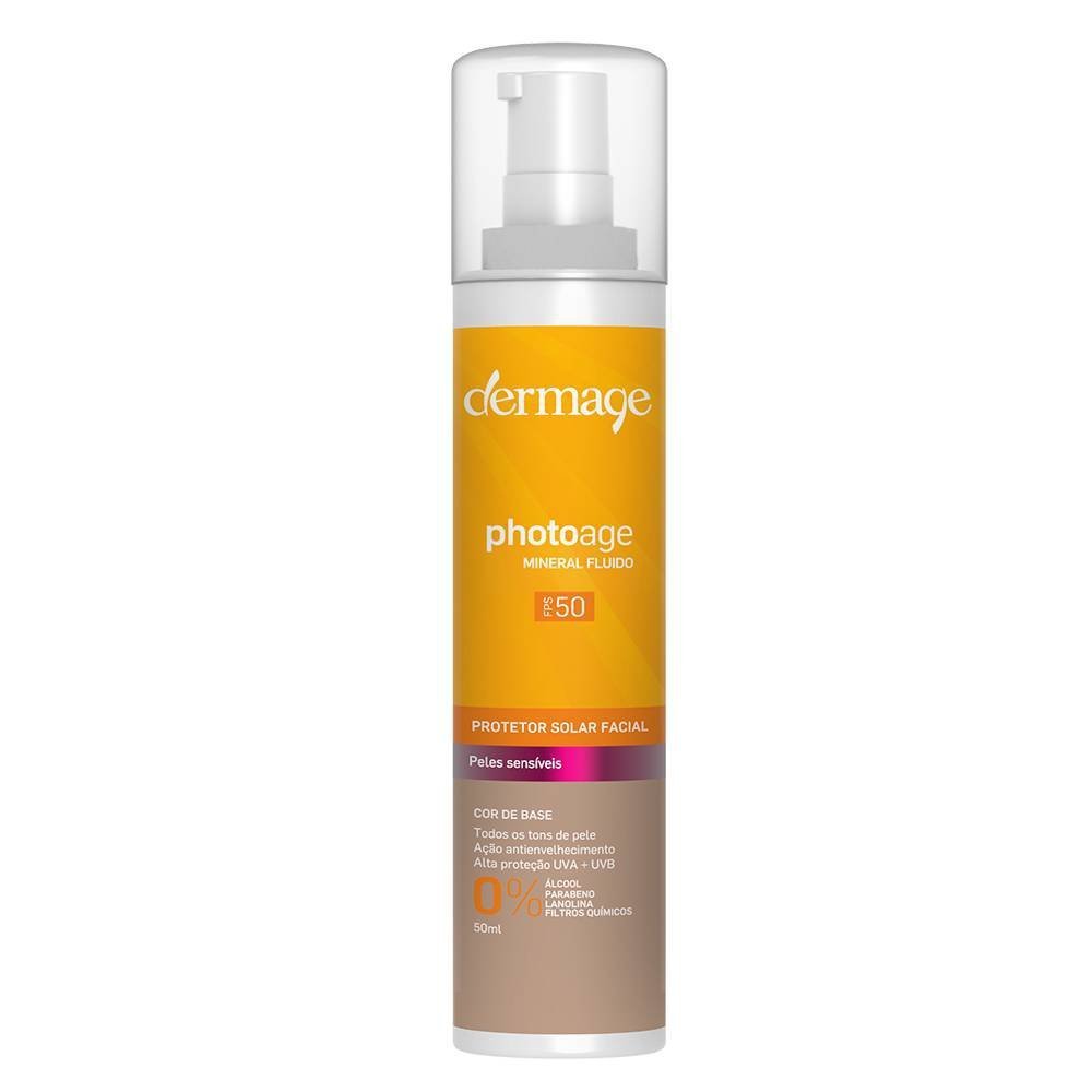 Protetor Solar Dermage Photoage Mineral Fluido Fps 50 50ml 50ml 4