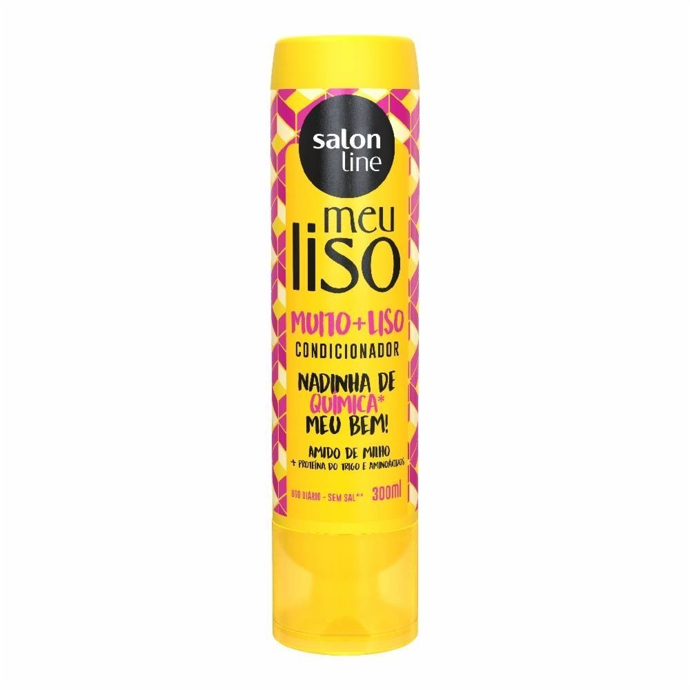 Condicionador Salon Line Meu Liso Muito + Liso Amido De Milho 300ml 300ml 1