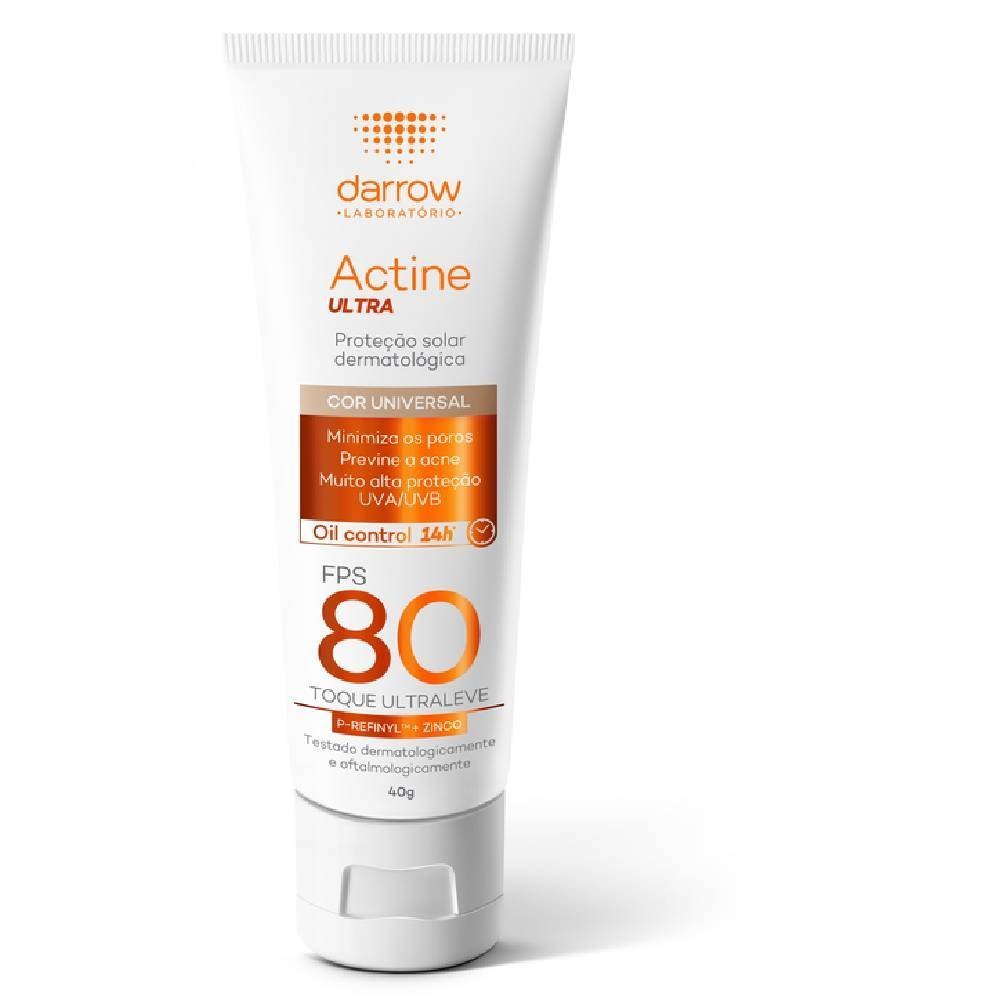 Protetor Solar Actine Ultra Fps 80 Cor Universal 40g Universal 1