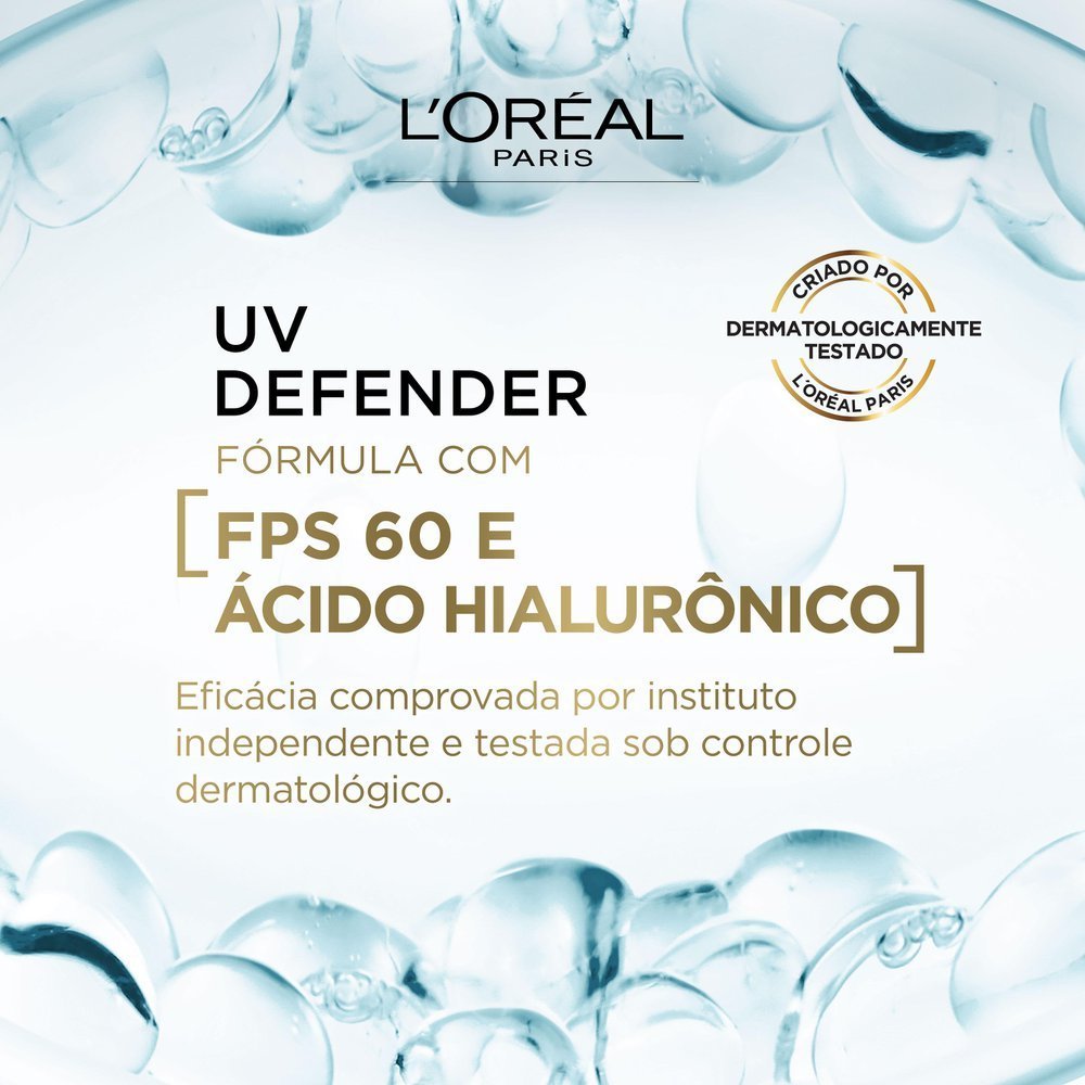 Protetor Solar Facial L’oréal Uv Defender Antioleosidade Fps 60 40g 40g 5